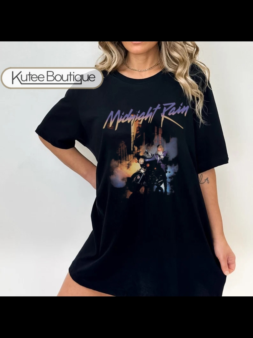 Taylor Swift Midnight Rain Graphic Tee - Prince Purple Rain